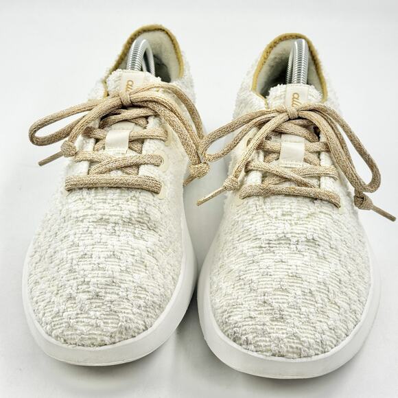 ALLBIRDS Runner GO COZY Womens 9.5 Stony Cream RARE Textured Sneaker EX COND - Picture 5 of 12